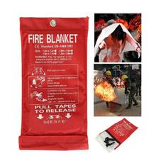 1.5*1.5m Large Fire Blanket Blanket Emergency for Kitchen Safety Blanket Suppression Flame Retardent for Home,School,Office 2024 - buy cheap