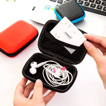 1pcs Mini Zipper Hard Earbuds Memory Card Headphone Case Earphone Holder Case Storage Bag Pouch Box USB Cable Organizer Bag 2024 - buy cheap