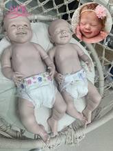 NPK DIY unfinished doll parts Popular reborn doll kit smiley face very soft touch fresh color unpainted 2024 - buy cheap