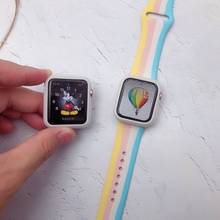 Ремешок для часов, силиконовый для Apple Watch 1/2/3, 42/38/40/44 мм 2024 - купить недорого