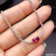 KJJEAXCMY fine jewelry natural Garnet 925 sterling silver luxury new women hand bracelet support test hot selling 2024 - buy cheap