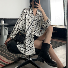 GOOHOJIO 2020 Cow pattern loose Long Sleeve Women shirt Casual oversized fashionable shirts women autumn vintage Blouses women 2024 - buy cheap