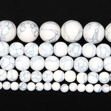 4-12mm Natural Stone Beads Round Loose Frosted White Pine Stone Beads For Jewelry Making DIY Charm Bracelet Necklace Handmade 2024 - buy cheap