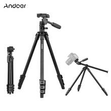 Tripé de vídeo profissional andoer q160ha, suporte horizontal, câmera resistente para câmeras dslr, mini projetor 2024 - compre barato