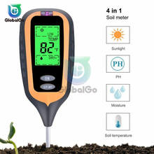 4 IN 1 Digital Soil Moisture Sunlight PH Meter Tester Garden Plants Flowers Acidity Moisture Measurement Soil Water Test Tools 2024 - buy cheap