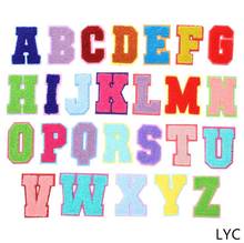 Patches bordados de alfabeto para costura, tapetes com aplique e nome para crianças, 10 peças 2024 - compre barato