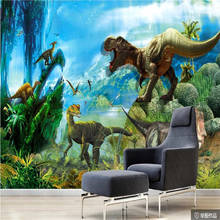 Milofi custom 3D wallpaper mural  fantasy  dinosaur world children's room background wallpaper mural 2024 - buy cheap