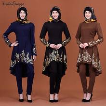 Vestido muçulmano, roupa islâmica do marrocos, estampa quente, moda abayas robe dubai abaya turco 2024 - compre barato