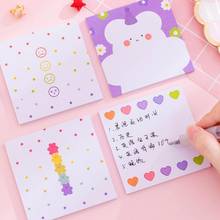 New Arrival 50 Sheets Kawaii Korean Flower Memo Pads Paper Notepad Book Daily To Do List Planner School Office Stationery 2024 - buy cheap