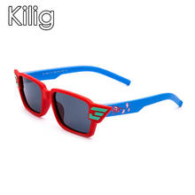 Kilim-gafas de sol polarizadas de silicona para niños, lentes de seguridad con dibujos animados, geniales, para ocio al aire libre, UV400 2024 - compra barato