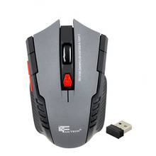 Mouse óptico portátil para pc 2.4ghz, mouse para jogos em computador e pc sem fio com 6 teclas 2024 - compre barato