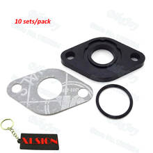10sets/pack 17mm Carburetor Manifold Intake Gasket For GY6 50cc Moped Scooter Chinese Taotao Roketa 2024 - buy cheap
