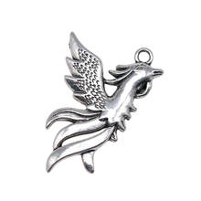 WYSIWYG 3pcs 35x22mm Bird Phoenix Charm Pendants For Jewelry Making Chinese Lucky Phoenix Pendants Charm Phoenix 2024 - buy cheap