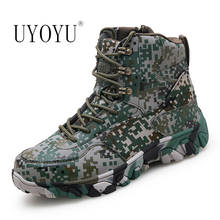 UYOYU Ankle Men's Track Military Boots Men Shoes 2020 Autumn Winter Army Work Special Forces Tactical Desert Combat Outdoor Male 2024 - buy cheap