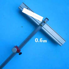 Толкающий нож для стекла, 0,6 метров, 6-сторонний, Т-образный, подходит для стекла 3-10 мм, 2 головки ножа, 1 ручной нож 2024 - купить недорого
