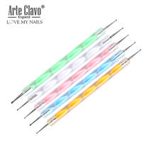 Arte Clavo 5pcs Professional Nail Pen Nail Art Pen 2 way Dotting Pen Set For UV Gel Nail Painting Draw Brush Rhinestones Tool 2024 - buy cheap