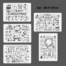 Modelo de pintura de estêncil de natal diy scrapbook de parede para colorir álbum de gravação decorativo bolo estêncil material escolar de escritório 2024 - compre barato