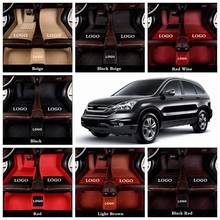 Leather CAR Floor Mat for Honda CR-V Accord Civic Insight Jazz Fit City CR-Z HR-V Car Floor Mats Auto Carpet Cover Floor Mats 2024 - buy cheap