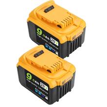 Bateria de íon de lítio máxima 20v 9000mah, para dewalt dcb184 dcb180 dcb180 dcb201 dcb200 20v 18v 9ah 2024 - compre barato