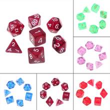 7 Uds. De dados poliédricos de varios lados, D4-D20 mazmorras y dragón D & D RPG Poly Game 27RD 2024 - compra barato