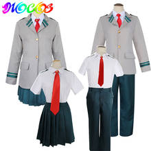 Boku não meu herói academia cosplay trajes escola uniforme ochaco uraraka midoriya izuku todoroki shoto camisa calças jaqueta conjunto 2024 - compre barato