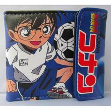 Japanese Anime Detective Conan PU Short Wallet Conan Case Closed Button Purse 2024 - buy cheap