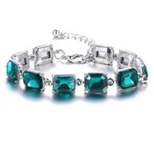 Bettyue New Arrival Geometry Shape Green AAA Cubic Zircon Simplicity Style For Ladies First Choice Bracelet In Fashion Dinner 2024 - buy cheap