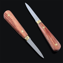 Stainless Steel Wooden Handle Oyster Knife Sharp edged Shucker Shell Seafood Opener Tool Utility Kitchen Tools small Knife 2024 - buy cheap