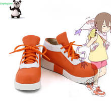 Cosplaylove digimon aventura dejimon adobencha yagami hikari laranja cosplay sapatos botas longas de couro feito à mão 2024 - compre barato