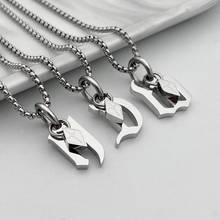 Hip Hop Fashion 316L Stainless Steel Letter Pendant Necklace Men and Women Light Luxury Sweater Chain Party Jewelry 2024 - buy cheap