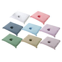 Comfortable Cotton SPA Half Massage Table Sheet Breathable Beauty Bed Face Hole Towel 19.68x27.55inch 2024 - buy cheap