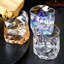 Ceative Design Whisky Glass 280ml  Crystal Glass Irregular Shape Cocktail Brandy Tequila Rum Vodka Spirit Sake Glass Wine Cup 2024 - buy cheap