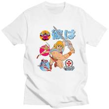 T-man masculino e os mestres do universo t camisas de algodão de manga curta tshirts bonito camiseta casual eternia t vestuário 2024 - compre barato