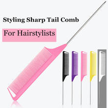 Steel Needle Pointed Tail Hair Comb ABS Weaving Highlighting Foiling Hair Comb For Salon Dyeing Tail Combs Brush G1108 2024 - buy cheap