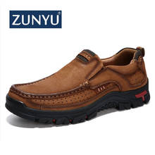 ZUNYU New Genuine Leather Loafers Men Moccasin Sneakers Flat High Quality Causal Men Shoes Male Footwear Boat Shoes Size 38-48 2024 - buy cheap