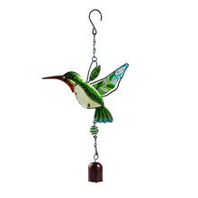 Hummingbird borboleta vento carrilhão para porta janela de parede vento sino pendurado ornamentos casa vintage campanula decoração artesanato 2024 - compre barato