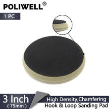 POLIWELL 1PC 5 Inch 125mm Chamfering High Density Hard Hook & Loop Surface Protection Interface Buffer Backing Pad 2024 - buy cheap