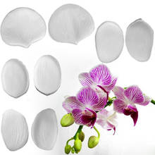 Phalaenopsis petals Mold Fondant Cakes Decorating Tools Silicone Molds Sugarcraft Chocolate Baking Tools For Cakes Gumpaste Form 2024 - buy cheap