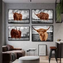 Waste Cattle Picture Wild Animal Canvas Painting Printed Wall Art For Living Room Modern Decorative Pictures Home Decor unframe 2024 - buy cheap