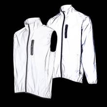 WOSAWE-chaquetas de ciclismo reflectantes para hombre y mujer, ropa impermeable a prueba de viento, cortavientos para bicicleta de montaña, Jersey largo de otoño 2024 - compra barato