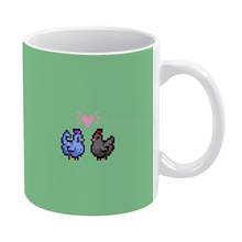 Void of Blue Love-taza blanca de cerámica divertida para café, té, leche, tazas de Stardew Valley, pollos, Fanart, amor, Pixel Art Vector, 11oz 2024 - compra barato