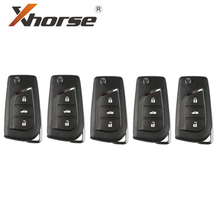 XHORSE XKTO00EN for Toyota Type Wire Universal Remote Key 3 Buttons X008 English Version 5pcs/lot 2024 - buy cheap