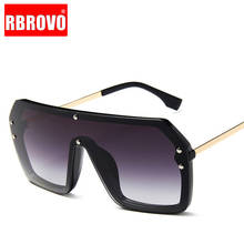 RBROVO-gafas De Sol gradientes De una pieza para Hombre, anteojos De Sol masculinos De lujo, De Metal, con protección UV400, 2021 2024 - compra barato