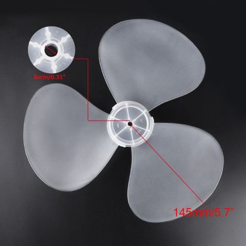 3 Leaves Clear Plastic Fan Blade Replacement for 12 Inch Pedestal Fan Stand Fan Table Fan Accessories Retailsale 2022 - купить недорого