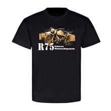 Heavy Military Coupling R75 Motorcycle Sidecar T-Shirt Cotton O-Neck Short Sleeve Men's T Shirt New Size S-3XL 2024 - buy cheap