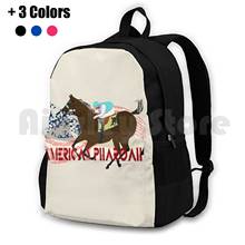 American Pharoah-Derby 2015 Outdoor Hiking Backpack Riding Climbing Sports Bag American Pharaoh Triple Crown Horse Thoroughbred 2024 - buy cheap