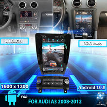 Radio con GPS para coche, reproductor Multimedia con pantalla Vertical de 12,1 pulgadas, Android, DVD, para Audi A3, 2008-2012, estilo Tesla 2024 - compra barato