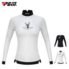 Женская футболка для гольфа PGM, осенняя облегающая футболка с длинным рукавом, Спортивная форма для игры в гольф, 2019 2024 - купить недорого
