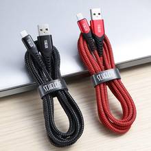 JOYROOM-Cable de carga trenzado USB A 8 pines, ST-C04 2.4A, compatible con carga de alta corriente y transmisión de datos, 2,4 A 2024 - compra barato