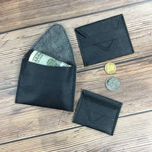 3 Pieces Set Fashion Pu Leather Slim Coin Purse Women Men Small Mini Short Wallet Money Change Bag Little Card Holder Party Gift 2024 - buy cheap